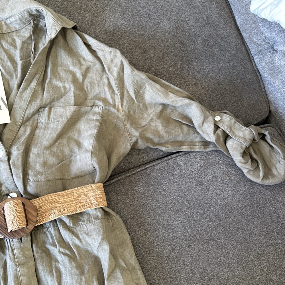 NWT Zara linen maxi dress - Picture 4 of 5